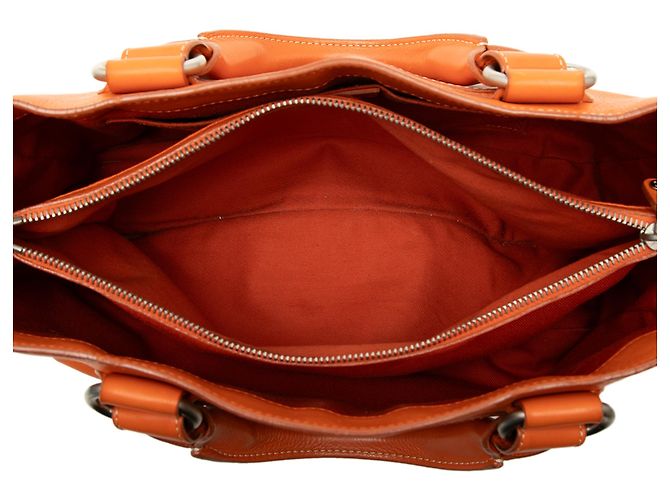 Céline  mala Boogie Celine em couro laranja - vista 4