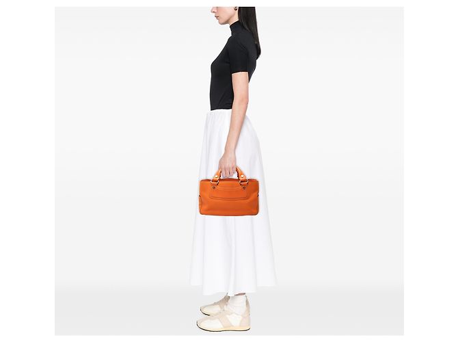 Céline  mala Boogie Celine em couro laranja - vista 6