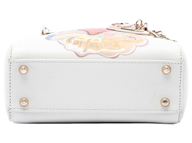 Dior White DiorAmour Niki De Saint Phalle Mini Calfskin Lady Dior - vista 3