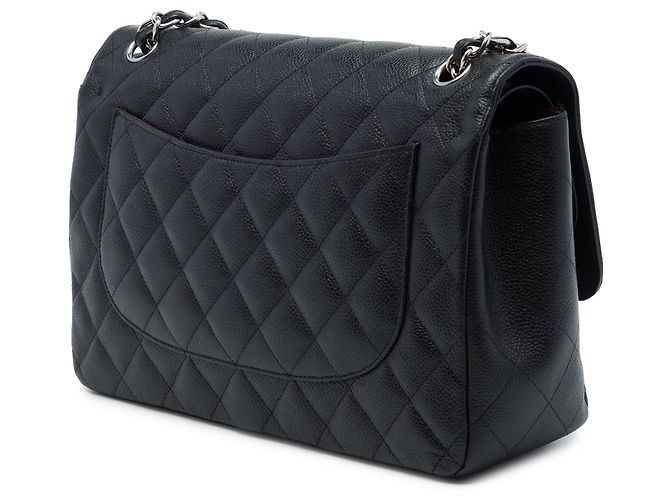 Chanel Black Jumbo Classic Caviar Double Flap - vista 2