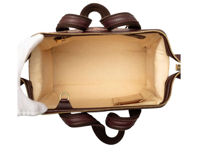 Louis Vuitton Red Monogram Mini Lin Josephine PM - vista 4