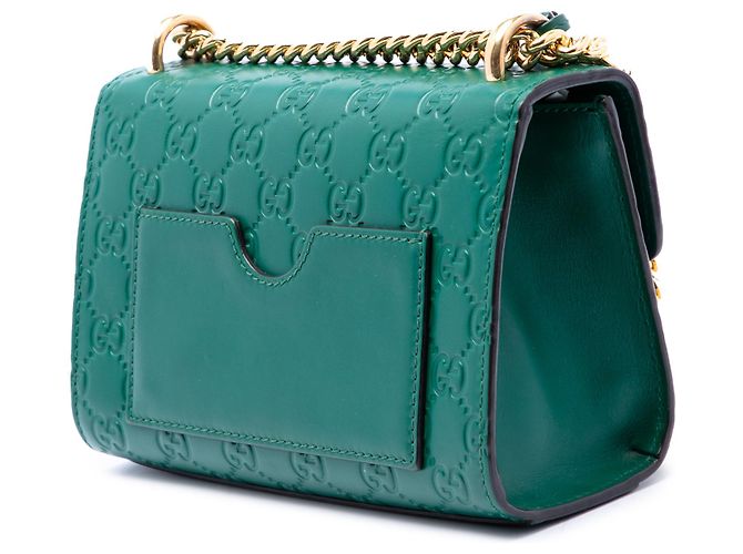 Gucci Green Small Guccissima Padlock Crossbody - vista 2
