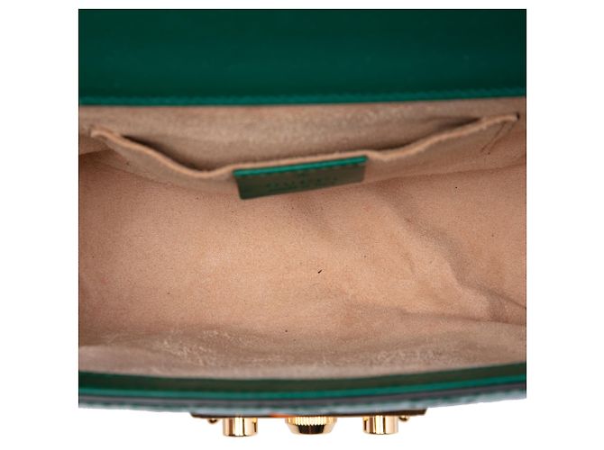 Gucci Green Small Guccissima Padlock Crossbody - vista 4