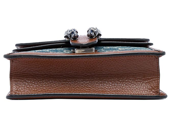 Borsa a tracolla Dionysus in denim GG blu Small Gucci - vista 3