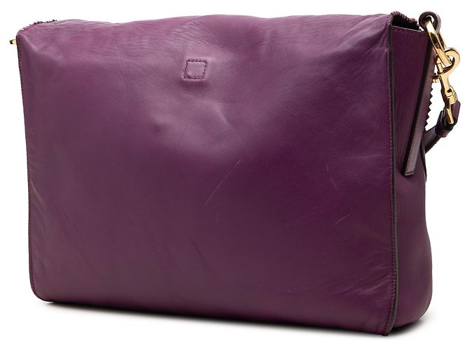 Borsa a tracolla LOEWE Purple Nappa Anagram Tassel - vista 2