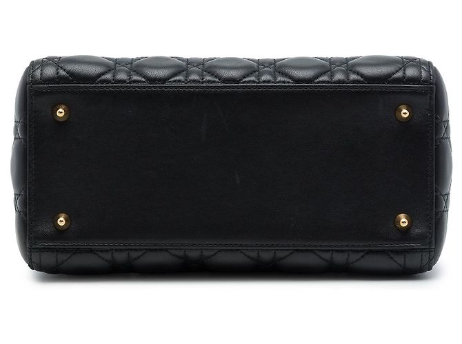 Dior Black Medium Lambskin Cannage Lady Dior - Ansicht 3