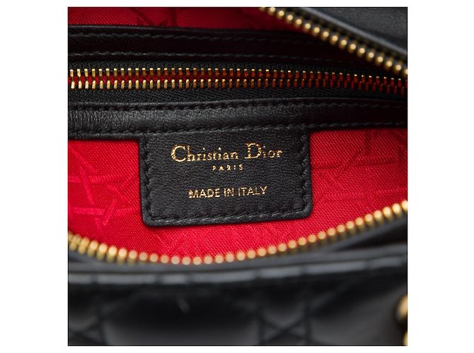 Dior Black Medium Lambskin Cannage Lady Dior - Ansicht 5