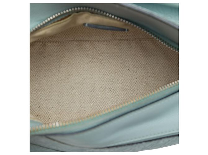 Borsa Puzzle LOEWE in vitello goffrato Anagram, piccola, blu - vista 4