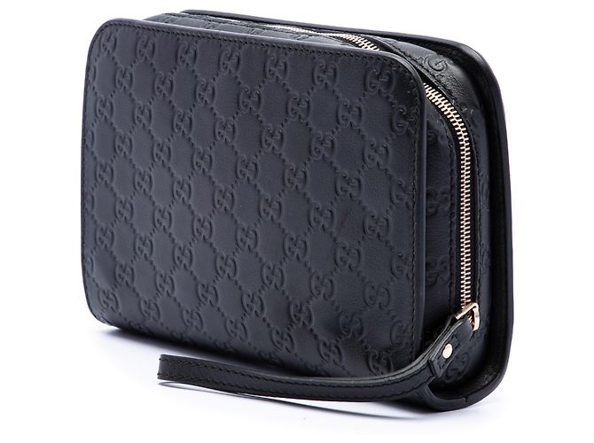 Clutch Gucci Black Guccissima - vista 2