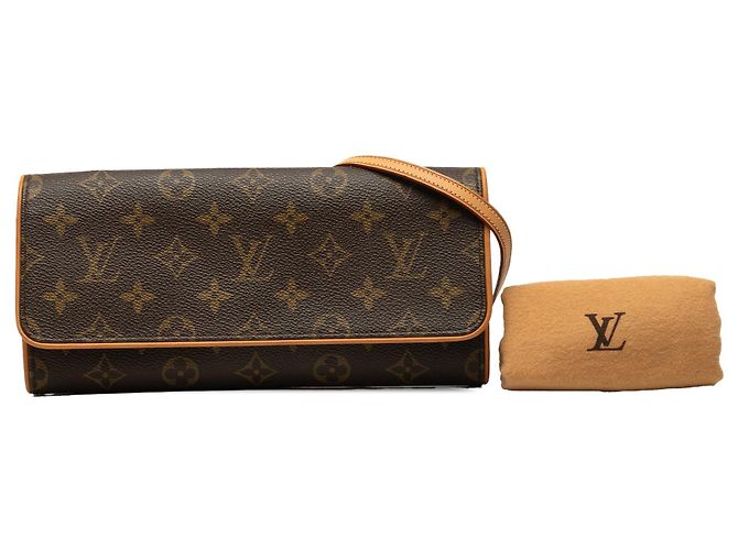 Louis Vuitton Brown Monogram Pochette Twin GM - vista 7