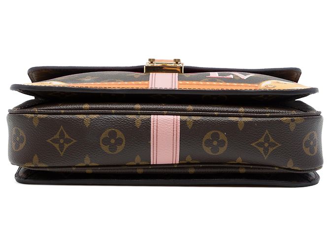 Louis Vuitton Brown Monogram Summer Trunks Pochette Metis - vista 3