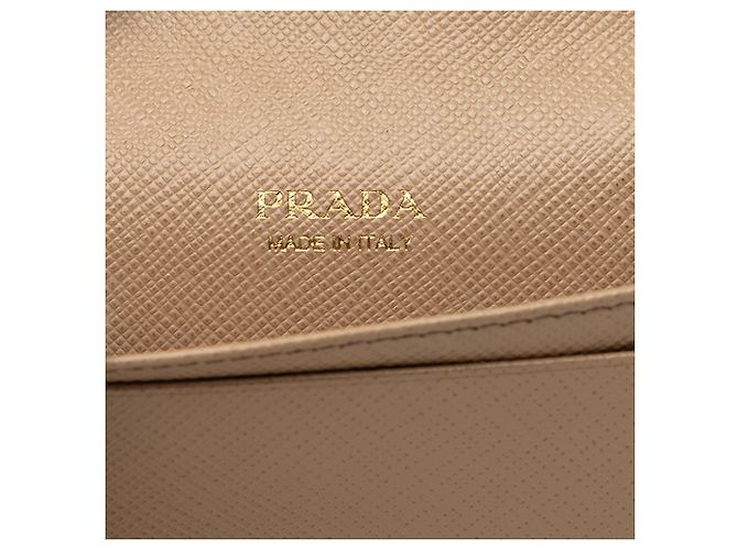 Tarjetero Prada Beige Saffiano - vista 5