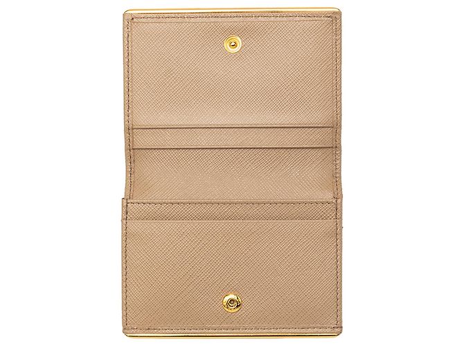 Tarjetero Prada Beige Saffiano - vista 6