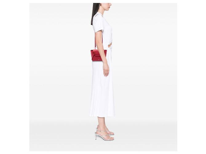 Belt Bag Céline Bolso cinturón Celine Nano de piel de becerro granulada roja - vista 6