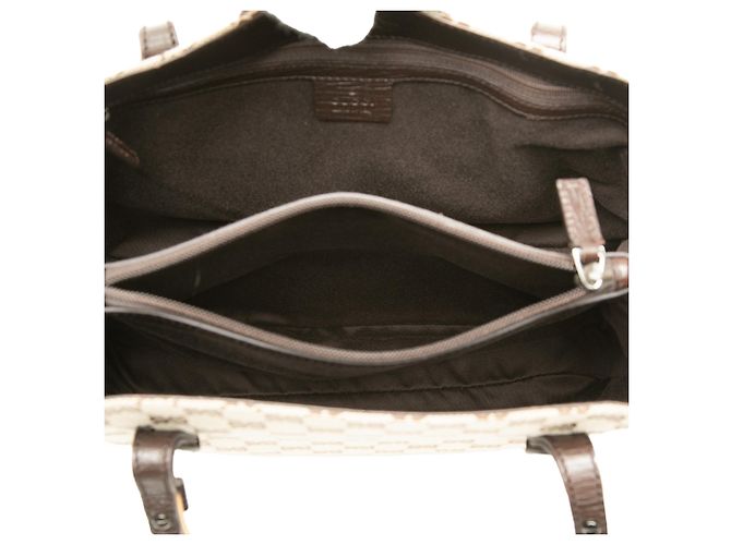 Gucci Beige GG Canvas Bamboo Tote - Ansicht 4