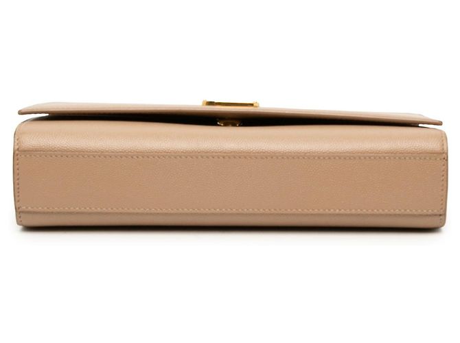 Autre Marque Saint Laurent Beige Medium Grain De Poudre Monogram Kate Crossbody - vista 3