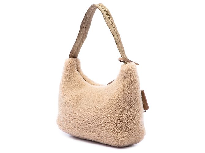 Re-Edition Bolso de hombro Prada Mini Shearling Re Edition 2000 Marrón - vista 2