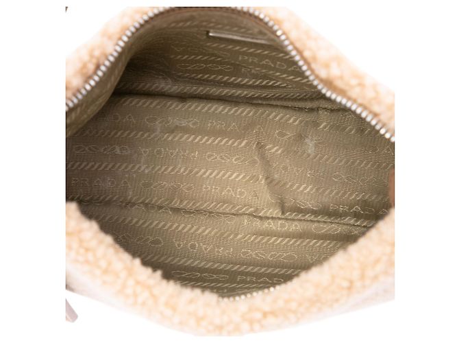 Re-Edition Bolso de hombro Prada Mini Shearling Re Edition 2000 Marrón - vista 4