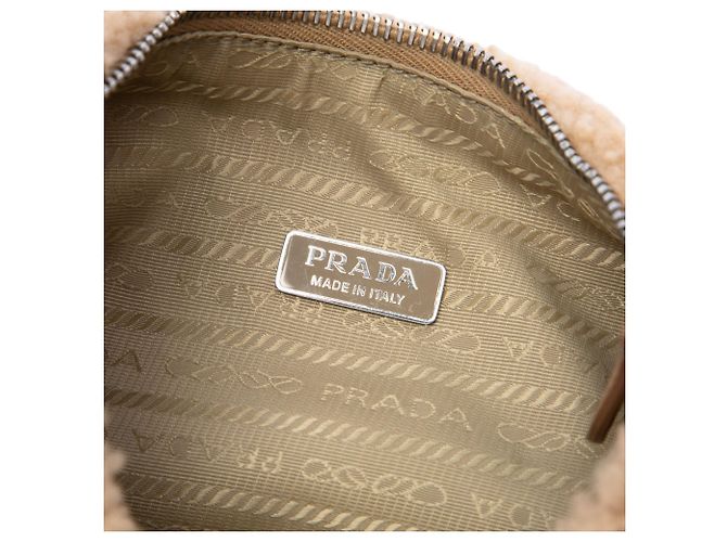Re-Edition Bolso de hombro Prada Mini Shearling Re Edition 2000 Marrón - vista 5
