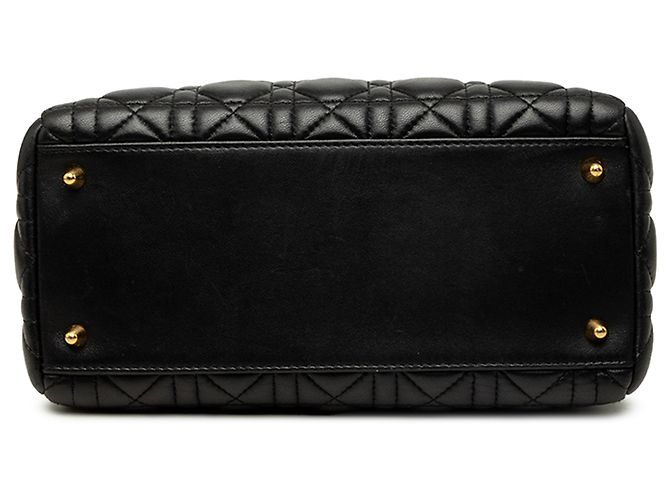 Dior Black Medium Lambskin Cannage Lady Dior - Ansicht 3