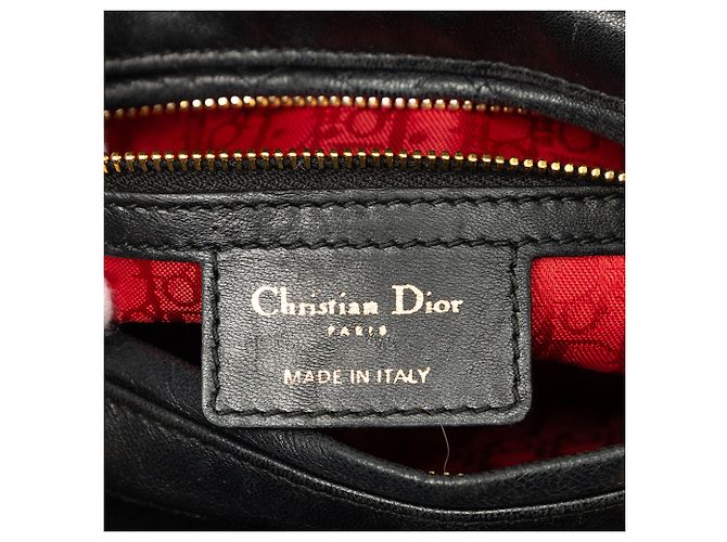 Dior Black Medium Lambskin Cannage Lady Dior - Ansicht 5