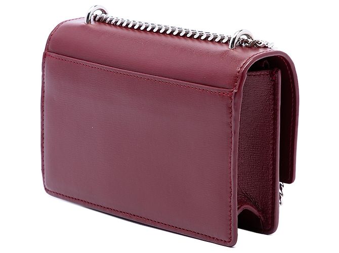 Autre Marque Saint Laurent Red Small Calfskin Monogram Sunset Crossbody - vista 2