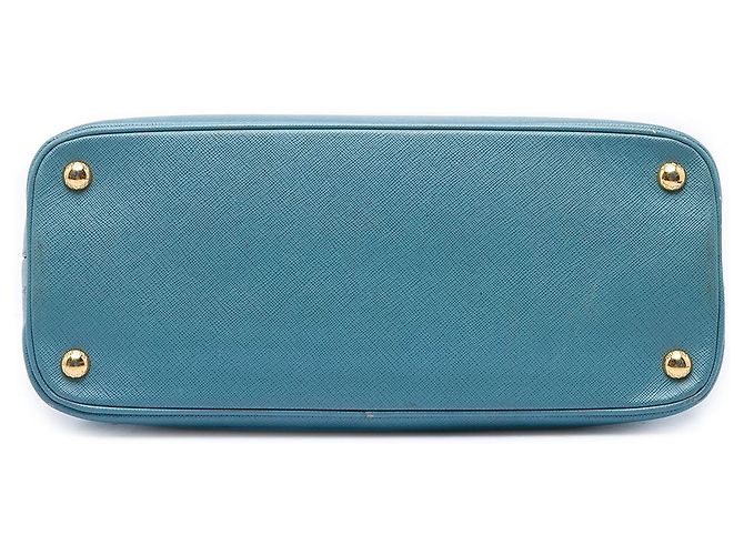 Borsa Prada Blue Medium Saffiano Lux Promenade Satchel - vista 3