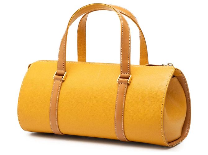 Borsa a mano Burberry in pelle gialla - vista 2