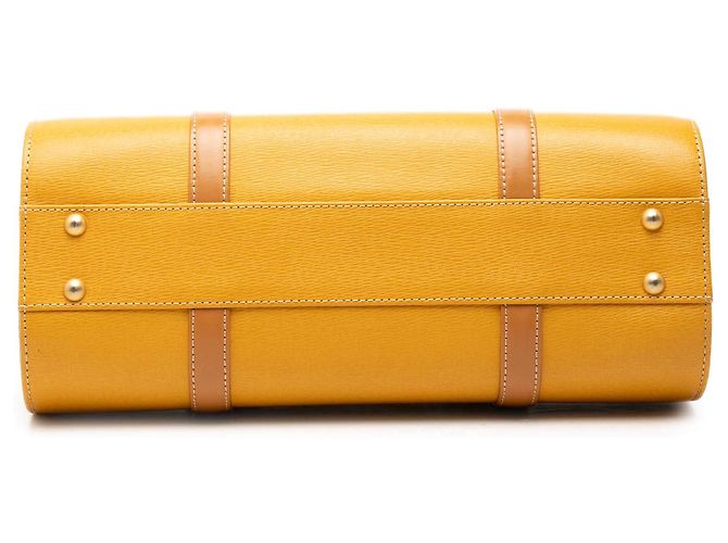 Borsa a mano Burberry in pelle gialla - vista 3