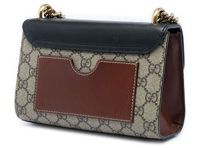 Gucci Beige Small GG Supreme Padlock Crossbody - vista 2