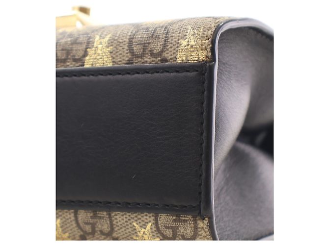 Gucci Beige Small GG Supreme Bee Padlock Crossbody - vista 8