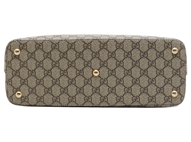 Borsa Satchel Gucci Beige GG Supreme Linea A - vista 3