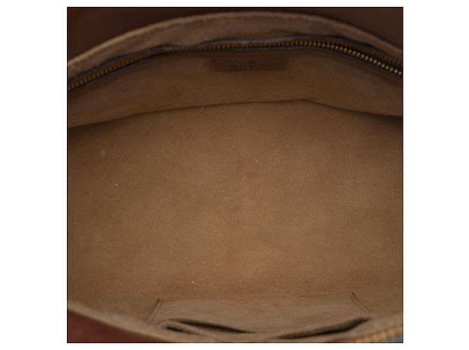 Borsa Satchel Gucci Beige GG Supreme Linea A - vista 4
