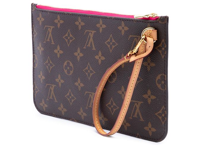 Louis Vuitton Brown Monogram Neverfull Pochette - vista 2