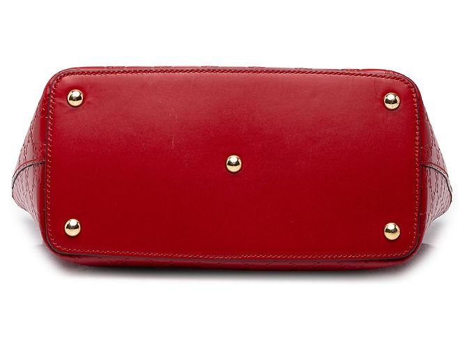 Borsa Tote convertibile Guccissima Small rossa Gucci - vista 3