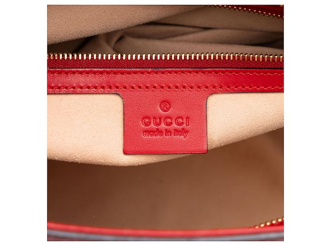 Borsa Tote convertibile Guccissima Small rossa Gucci - vista 5