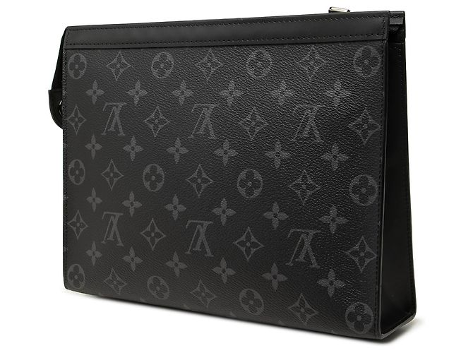 Louis Vuitton Black Monogram Eclipse Pochette Voyage MM - vista 2