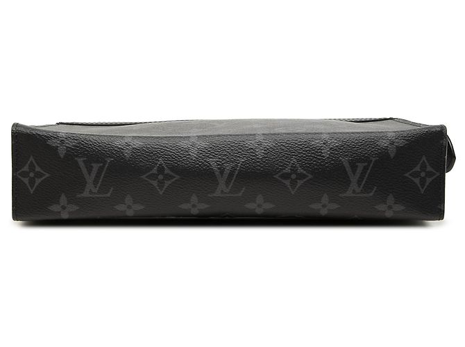 Louis Vuitton Black Monogram Eclipse Pochette Voyage MM - vista 3