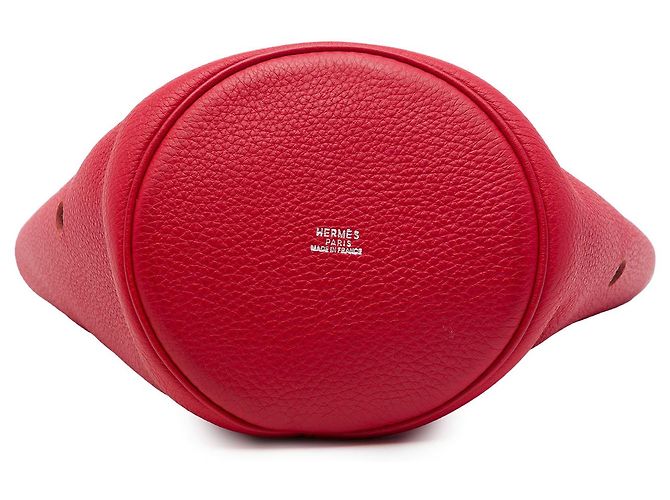 Hermès Red Clemence Mangeoire Bucket PM - Ansicht 3