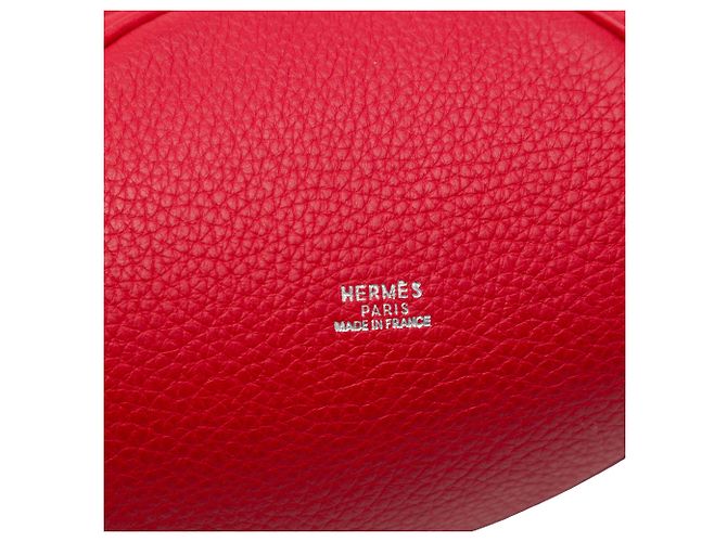 Hermès Red Clemence Mangeoire Bucket PM - Ansicht 5