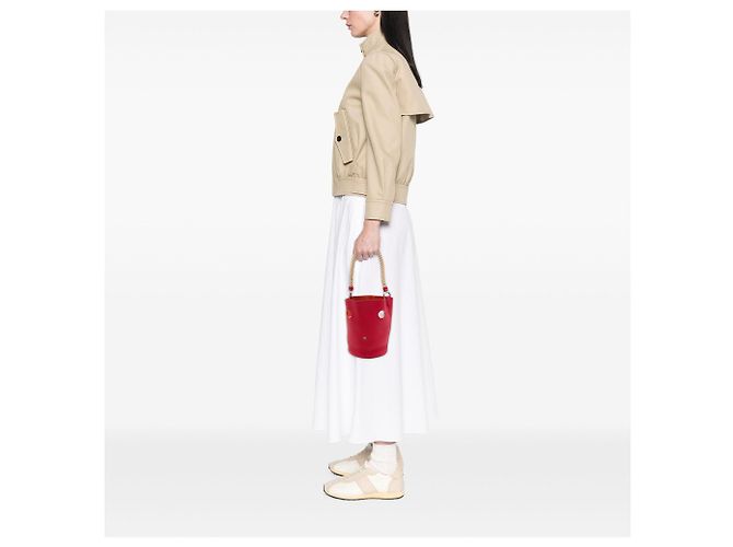 Hermès Red Clemence Mangeoire Bucket PM - Ansicht 6