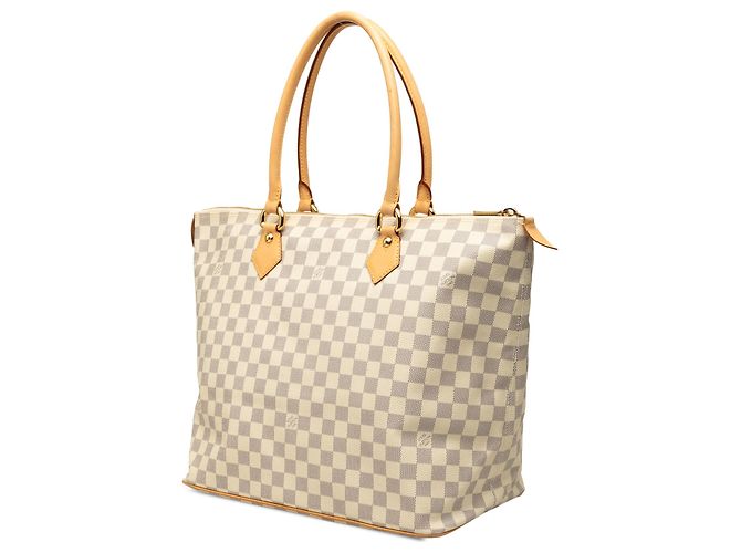 Louis Vuitton White Damier Azur Saleya GM - vista 2