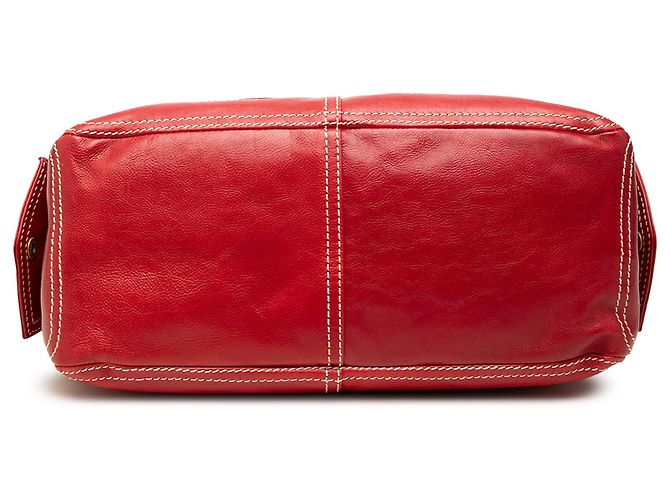 Céline Bolsa Celine Boogie Biker em couro vermelho - vista 3