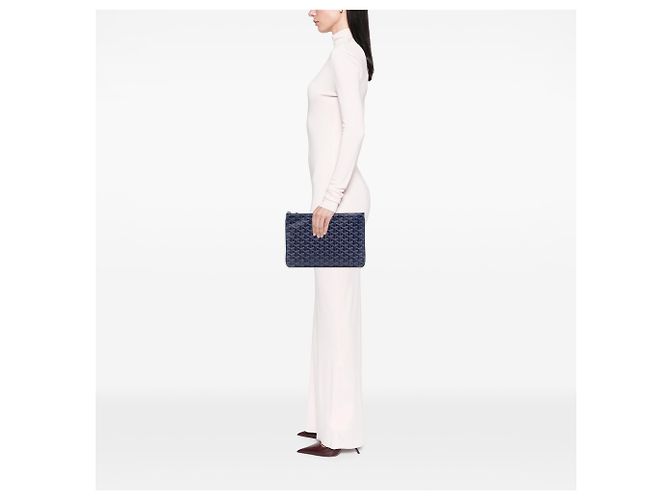 Goyard Blue Goyardine Senat MM - vista 5