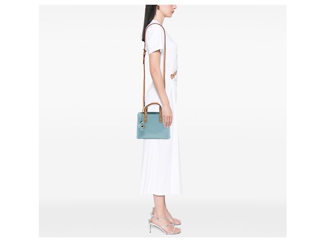 Louis Vuitton Blue Monogram Vernis Reade PM - vista 6