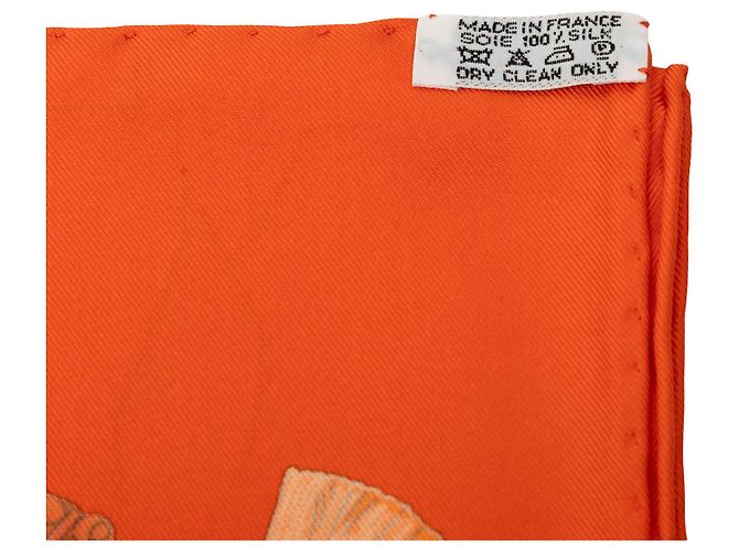 Hermès Orange Ferronnerie Seidentuch 90 - Ansicht 3