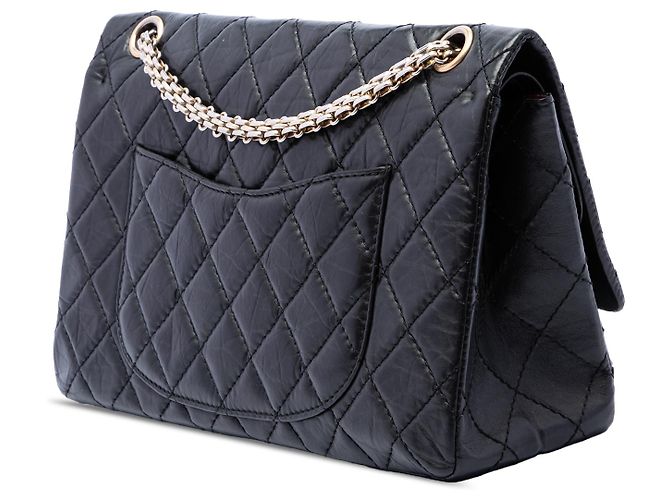 Chanel Black Quilted Aged Calfskin Reissue 2.55 Double Flap 226 - vista 2