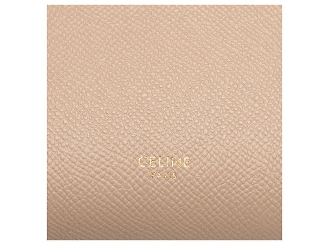 Belt Bag Céline Bolsa de cintura Celine Nano em couro de bezerro granulado Beige - vista 5