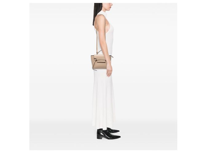 Belt Bag Céline Bolsa de cintura Celine Nano em couro de bezerro granulado Beige - vista 6