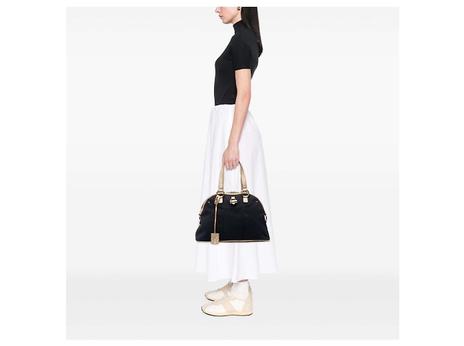 Autre Marque Bolso de mano Saint Laurent Muse Large de lona azul - vista 6